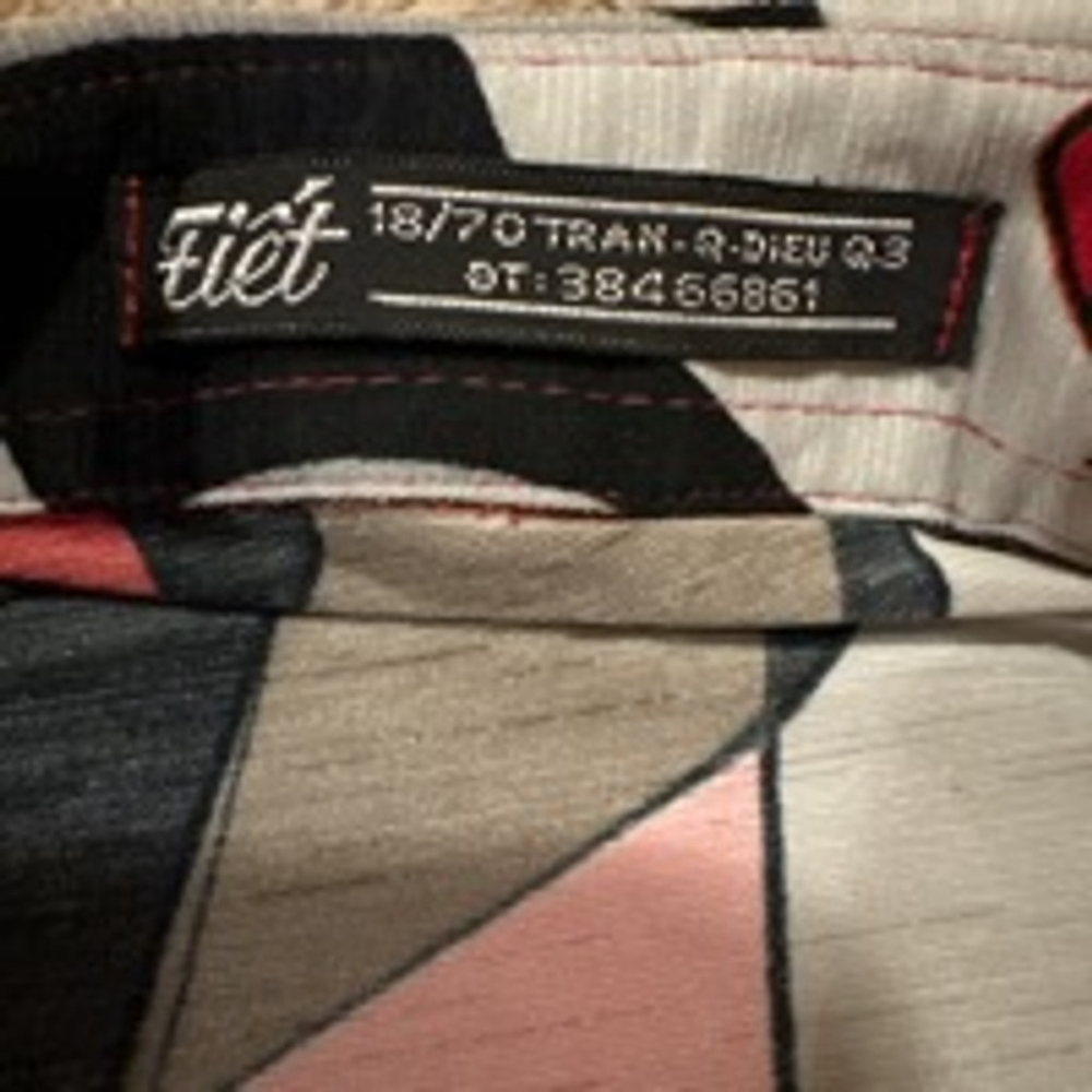 Women's Tiết Top Size M Red Multicolor - Picture 3 of 6